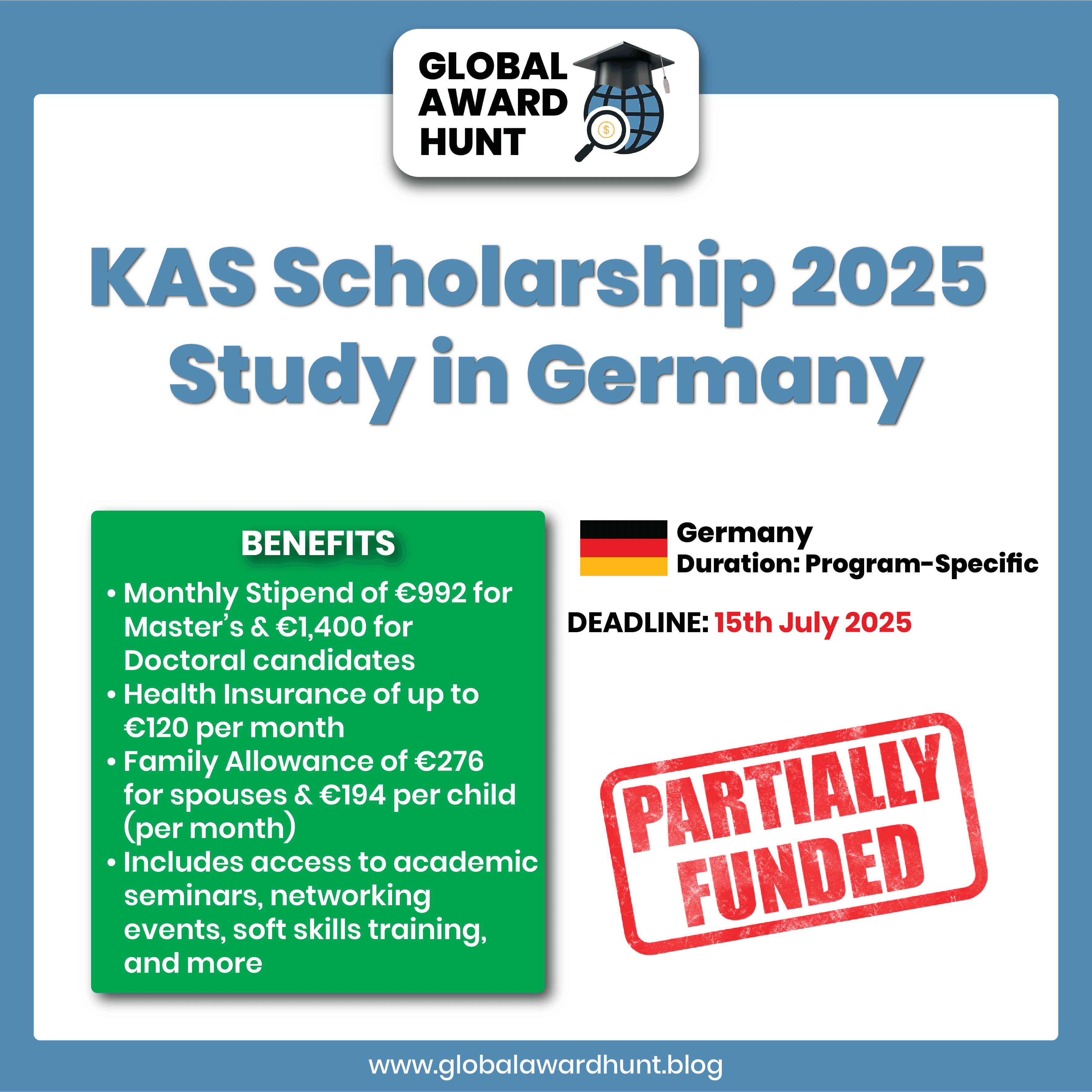 Featured image for Fully Funded KAS Scholarship 2025 in Germany