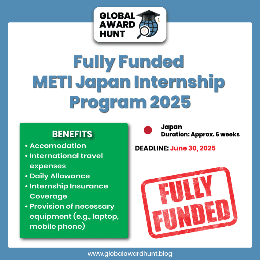 Featured image for Fully Funded METI Japan Internship Program 2025