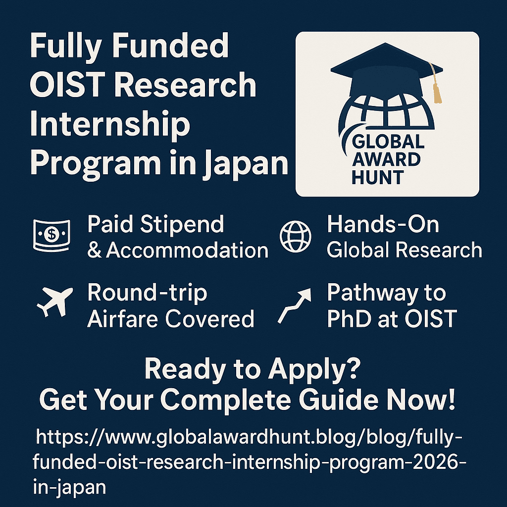 Featured image for Fully Funded OIST Research Internship Program 2026 in Japan
